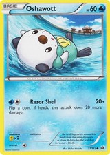 Pokemon - Oshawott - 37/113 - Common - Legendary Treasures - NM