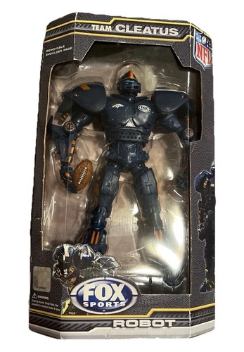 Denver BroncosTeam Cleatus Fox Sports Robot 10" Actionfigur 2009 Neu in Box