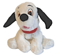 Disney Store 101 Dalmatians Dog 11" Core Lucky Red Collar Stuffed Plush Bean Bag
