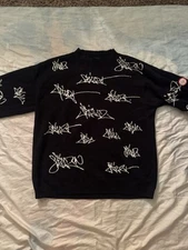 STILLZ THROWIE JACQUARD KNIT SWEATER XL