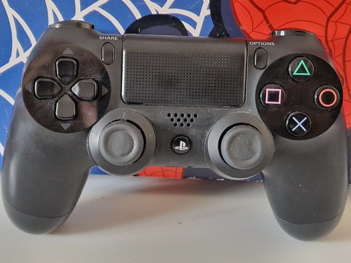 Sony PlayStation 4 PS4 DualShock 4 Controller Schwarz RÜCKENAUFKLEBER SEHR GETRAGEN