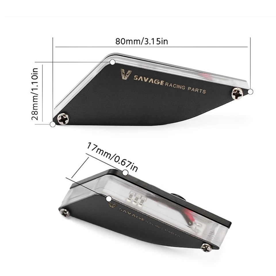 Placa base espejo señales de giro LED delanteras para DUCATI Panigale V4/S/R Panigale V2 Foto 2 de 4