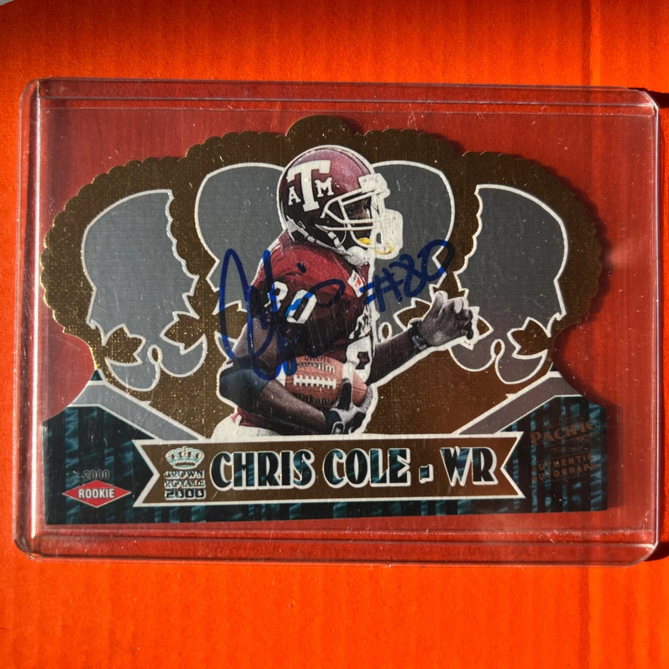 2000 Crown Royale Rookie Autographs #115 Chris Cole Auto RC Rookie - Image 3 of 3