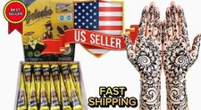 12 PCS Golecha Black Henna Cone – USA Natural Temporary Tattoo MEGA SALE GOLECHA