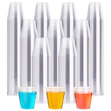 2 OZ 500 Pack Plastic Shot Glasses, Disposable Cups, Wine Tasting Cups, Small...
