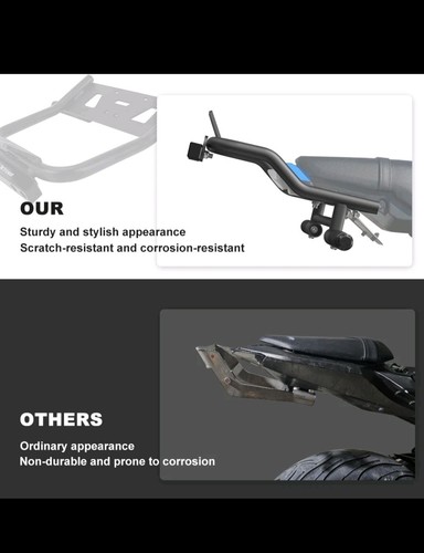 Reposapiés trasero apto para Honda GROM 125 22-25 subcaula con barra rascadora piezas de acrobacias - Imagen 6 de 12