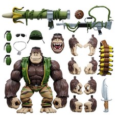 Rare Super7 Ultimates TMNT Guerrilla Gorilla Figure     Complete w  Accessories