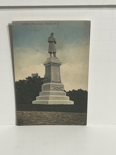 Soldiers Monument Altmar New York NY Postcard B16