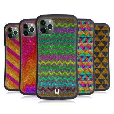 HEAD CASE DESIGNS GLITZERNDE MUSTER HYBRID HÜLLE HUELLE FÜR APPLE iPHONES HANDYS