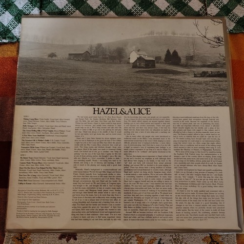 Hazel & Alice Original Self Titled Stereo Lp & Lyric Book Insert - Rounder 1973 - Picture 2 of 9