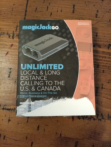 MagicJack Go Smart Digital Phone Fax VoIP Adapter USB Extender & Data Cables B3