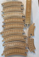 LOT of 12 Thomas the Train Wooden Tracks Tracks on both sides Various