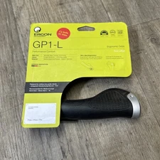 Ergon GP1-L Large GRIPSHIFT Ergo Handlebar Bike Grips MTB/Commuter - Black/Gray