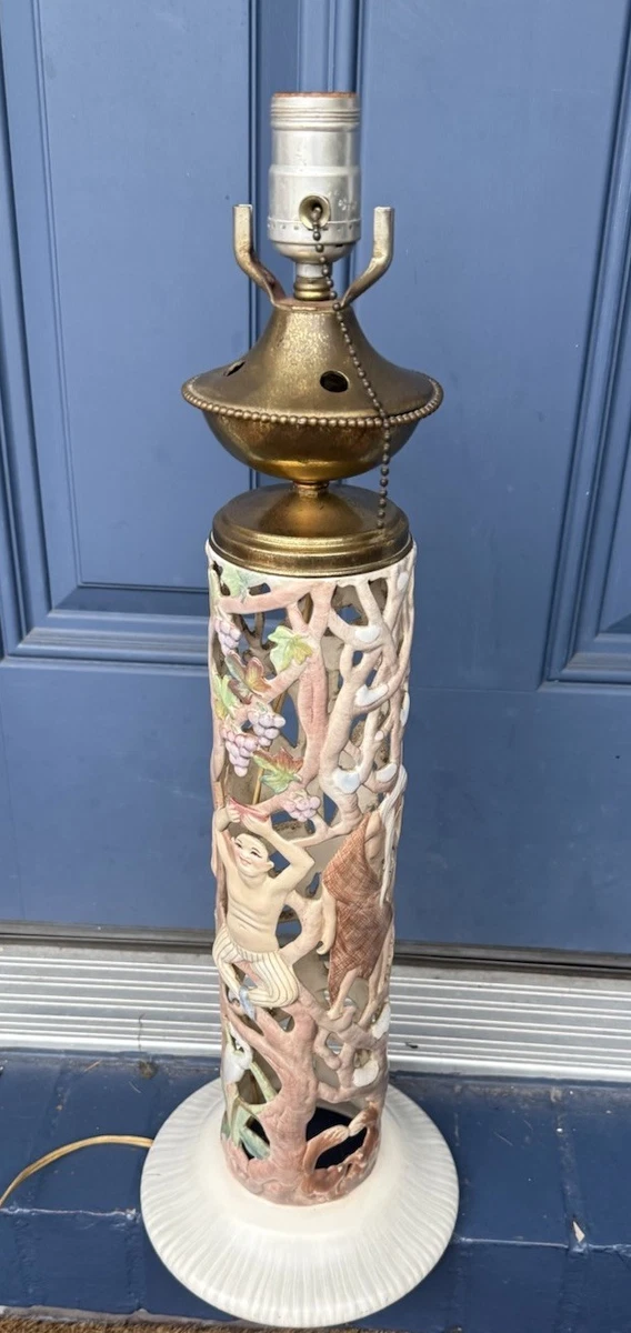 Capodimonte Ceramic & Porcelain Italian Collectible Antique Lamps