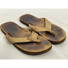 Rainbow The Original Sandals Leather Beach Flip Flops Thong Women's 6.5-7