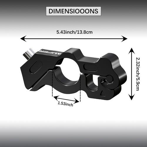 Bloqueo de manillar de motocicleta bloqueo de palanca de freno antirrobo para UTV ATV scooters bicicletas - Imagen 8 de 9