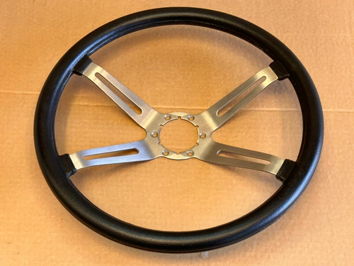 1970-77 Oldsmobile Cutlass 442 Steering Wheel 15 1/2" GM 9751836 4 Spoke Black