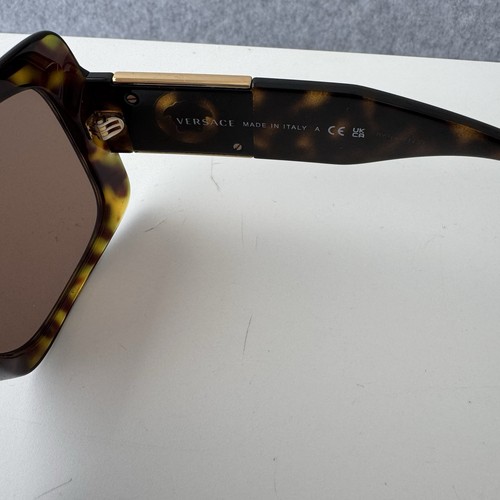 Versace Sunglasses Womens Square Lens Tortoiseshell Brown Excellent MCD 4405 - Picture 11 of 14