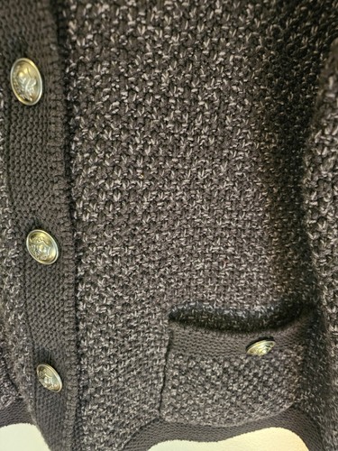 Torrid tiefschwarze Strickjacke mit Knopfleiste Damengröße 0 L12 neu mit Etikett - Bild 2 von 7