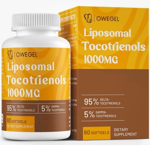 Liposomal Vitamin E Tocotrienols 1000mg - High Potency Tocotrienol Supplement