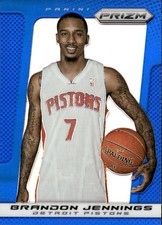 2013-14 Panini Prizm #177 Brandon Jennings Prizms Blue