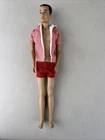 Vintage 1960s Barbie Ken Doll #750 Painted Brunette Hair Mattel Japan Made