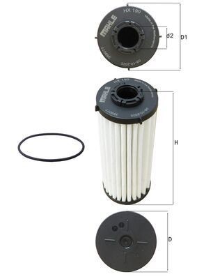 NEU - Knecht HX190D Hydraulikfilter, Automatikgetriebe FüR Audi-image