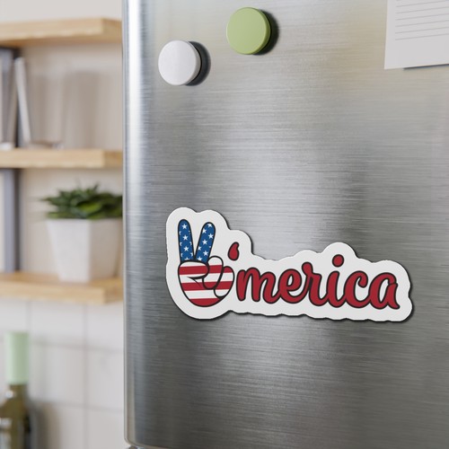 Imanes troquelados Merica | Divertida decoración de EE. UU., regalos patrióticos, imán de nevera, cuarto - Imagen 4 de 16