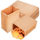  120 Pcs Paper Bags Cookie Packaging Food Containers Kraft Pouches