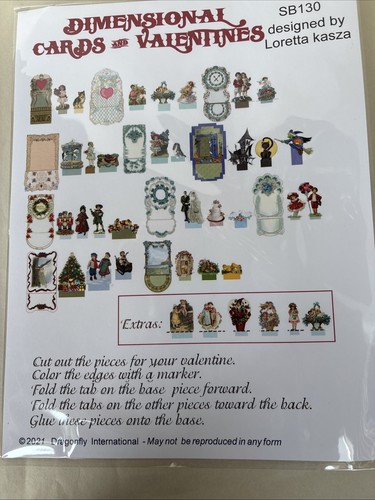 Casa de muñecas miniatura libélula Int. Kit de tarjetas dimensionales para todas las ocasiones escala 1:12 - Imagen 2 de 3
