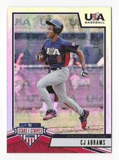 CJ Abrams 2019 Panini Stars and Stripes #93 (Gold) /25 (Rare) 