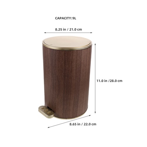  Pattumiera con pedale pedale coperchio pattumiera camera da letto cestino bagno - Foto 7 di 12