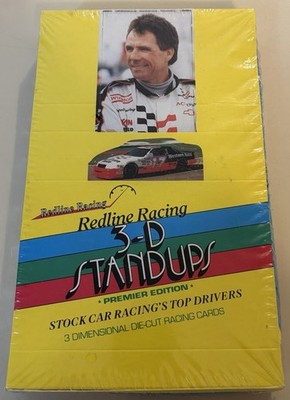 1992 Redline Racing 3-D Standups Trading Card Box Sealed (48 Packs)