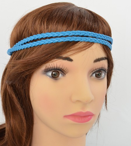 Braided Plaited Disco 80s 80's Disco Party Hair Head Band Hairband Headband - Picture 16 of 60
