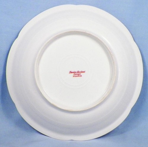 2 Theodore Haviland Soup Bowls Schleiger 162 125 Blue White Flowers Antique - Picture 6 of 7