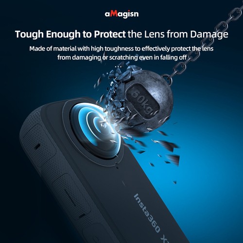 Lens Cap Case Cover Guard Protector Charger Accessories For Insta360 X3 Camera - Picture 11 of 26