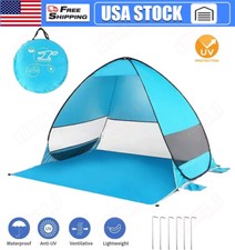 Pop Up Beach Tent Portable Sun Shade Shelter Outdoor Camping Fishing Canopy Blue