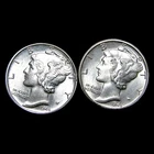 1944 1945 Mercury Dime Silver ---- Gem BU Coin Lot ---- #622E