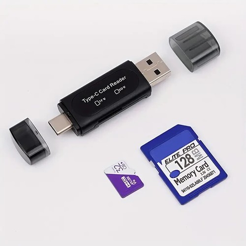 Lettore Di Schede Di Memoria Con Doppio Slot Per Schede SD/Micro SD/SDXC/SDHC - Foto 1 di 7