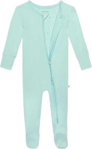 Baby Boy Footie Pajamas - Soft Viscose Made from Bamboo 2 Way Zipper Sleepers & - Picture 5 of 22
