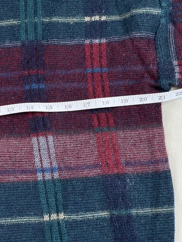 Vintage Pendleton Mens Wool Sweater Checker Plaid Crewneck Thick Colorful USA L - Picture 5 of 9