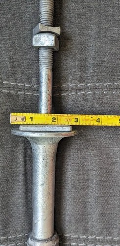 NEW HIGH VOLTAGE ELECTRICAL GALVANIZED 14" LONG CROSS-ARM PIN - Picture 4 of 5