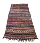 Handmade Vintage Wool Rug Afghan Kilim Tribal Design 4'6 x 9'2