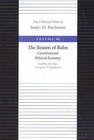 The Reason of Rules: Constitutional Political Economy by James M. Buchanan, Geoffrey Brennan (Hardback, 2000)