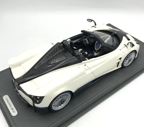 1/18 Pagani Huayra Roadster 2017 (weiß) Modellauto mit Vitrine von BBR P18148B - Bild 6 von 10