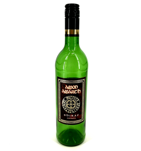 Amon Amarth Shiraz Wine Bottle Australia Metal Music BOTTLE ONLY