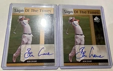 2 2012 SP Authentic Golf  Ben Crane #ST-BC Sign of the Times Auto Lot Of 2