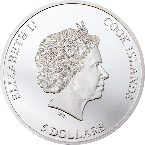 Cook Islands 5 dollars 2022 ABA PANU Meteorite Impacts 1 oz silver coin proof - Picture 2 of 4