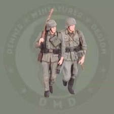 1/35 resin figures model WW II German soldiers 2 man unassembled unpainted