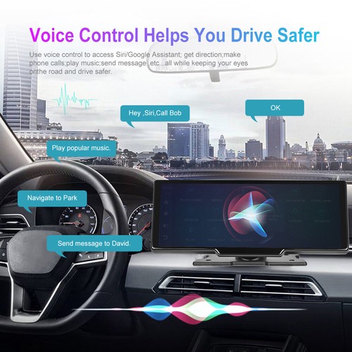 9.3" Car Portable Radio Srereo Wireless Apple CarPlay Android Auto Touch Screen - Bild 8 von 23